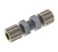 12x9mm PA Racor de Compresión Recto Pasamuros 10 bar