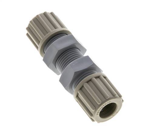 12x9mm PA Racor de Compresión Recto Pasamuros 10 bar