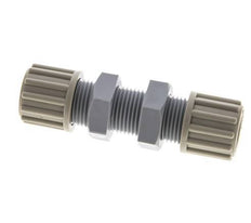 12x10mm PA Racor de Compresión Recto Pasamuros 10 bar