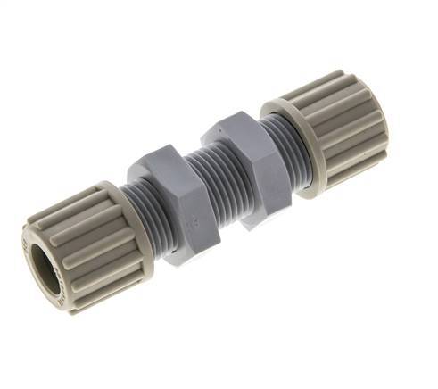 12x10mm PA Racor de Compresión Recto Pasamuros 10 bar