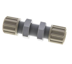 12x10mm PA Racor de Compresión Recto Pasamuros 10 bar