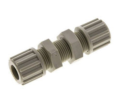 12x10mm PP Racor de Compresión Recto Pasamuros 10 bar