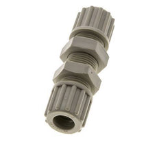 12x10mm PP Racor de Compresión Recto Pasamuros 10 bar