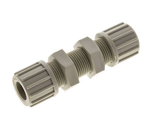 14x12mm PP Racor recto de compresión Pasamuros 10 bar