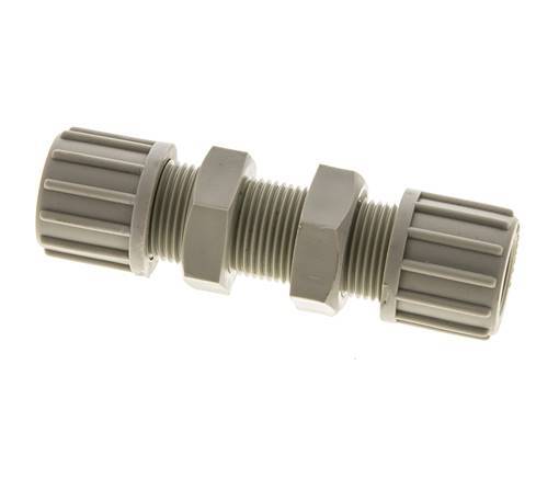 14x12mm PP Racor recto de compresión Pasamuros 10 bar