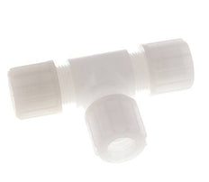Racor de compresión recto 6x4mm PVDF Pasamuros 10 bar