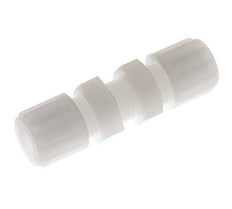Racor de compresión recto 8x6mm PVDF Pasamuros 10 bar