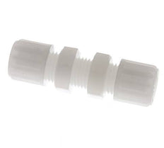 Racor de compresión recto 8x6mm PVDF Pasamuros 10 bar