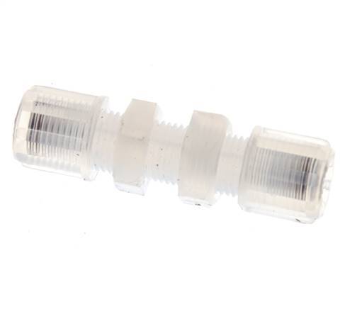 Racor Recto Pasamuros de Compresión PFA 6x4mm & 10 bar
