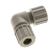 Racor de compresión codo PP 10x8mm 10 bar