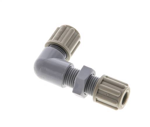 Accesorio de compresión 6x4mm PA Bulkhead 10 bar [2 Piezas]