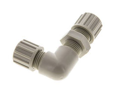 10x8mm PP Codo Compresión Racor Pasamuros 10 bar