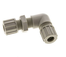 10x8mm PP Codo Compresión Racor Pasamuros 10 bar
