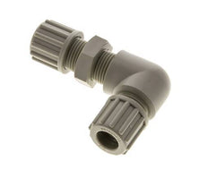 12x10mm PP Codo Compresión Racor Pasamuros 10 bar