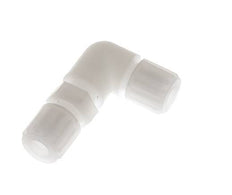 8x6mm PVDF Codo Compresión Racor Pasamuros 10 bar