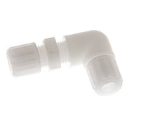 8x6mm PVDF Codo Compresión Racor Pasamuros 10 bar