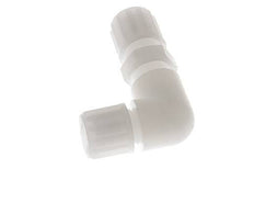8x6mm PVDF Codo Compresión Racor Pasamuros 10 bar