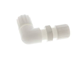 12x10mm PVDF Codo Compresión Racor Pasamuros 10 bar