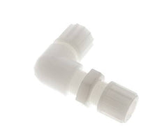 12x10mm PVDF Codo Compresión Racor Pasamuros 10 bar