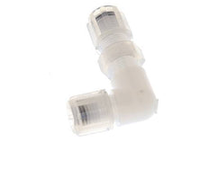 Racor de compresión codo 6x4mm y PFA con rosca hembra Pasamuros 10 bar