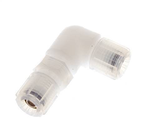 Racor de compresión codo 8x6mm y PFA con rosca hembra Pasamuros 10 bar