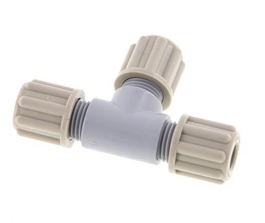 Accesorio de compresión en T 6x4mm PA 10 bar [2 piezas]