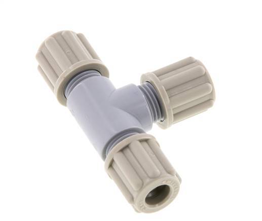 Accesorio de compresión en T 6x4mm PA 10 bar [2 piezas]