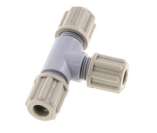 Accesorio de compresión en T 6x4mm PA 10 bar [2 piezas]