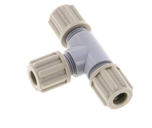 Accesorio de compresión en T 6x4mm PA 10 bar [2 piezas]