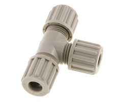 Accesorio de compresión en T de PP 8x6 mm 10 bar