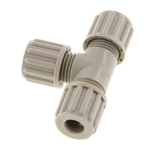 Accesorio de compresión en T de PP 8x6 mm 10 bar