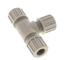 Accesorio de compresión en T de PP 14x12 mm 10 bar