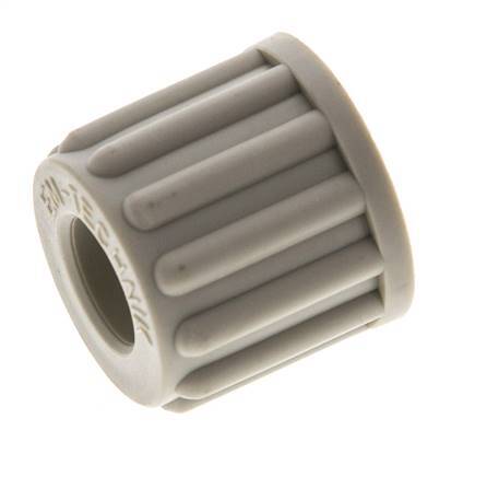 Tuerca de unión de PP de 8x6mm (M14x1,5) moleteada [10 Piezas]