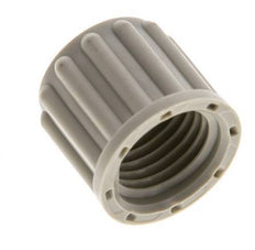 Tuerca de unión de PP de 8x6mm (M14x1,5) moleteada [10 Piezas]