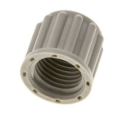 Tuerca de unión de PP de 8x6mm (M14x1,5) moleteada [10 Piezas]