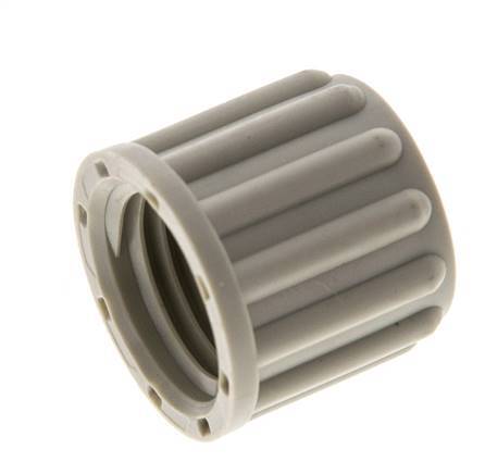 Tuerca de unión de PP de 8x6mm (M14x1,5) moleteada [10 Piezas]
