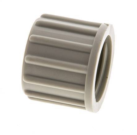 Tuerca de unión de PP 10x8mm (M16x1,5) moleteada [10 piezas]