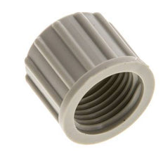 Tuerca de unión de PP 10x8mm (M16x1,5) moleteada [10 piezas]
