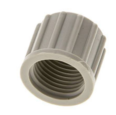 Tuerca de unión de PP 10x8mm (M16x1,5) moleteada [10 piezas]