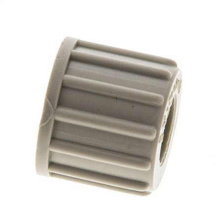 Tuerca de unión de PP 10x8mm (M16x1,5) moleteada [10 piezas]