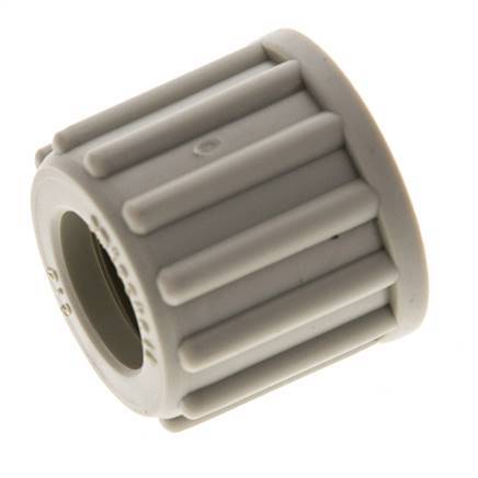 12x10mm (M18x1.5) Tuerca de Unión de PP Moleteada [5 Piezas]