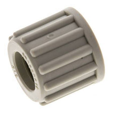 12x10mm (M18x1.5) Tuerca de Unión de PP Moleteada [5 Piezas]