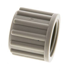 12x10mm (M18x1.5) Tuerca de Unión de PP Moleteada [5 Piezas]