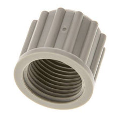 12x10mm (M18x1.5) Tuerca de Unión de PP Moleteada [5 Piezas]