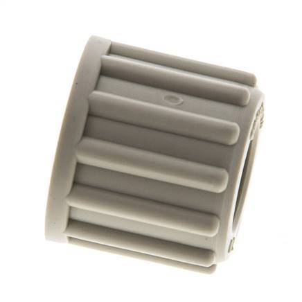 12x10mm (M18x1.5) Tuerca de Unión de PP Moleteada [5 Piezas]