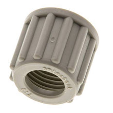 12x10mm (M18x1.5) Tuerca de Unión de PP Moleteada [5 Piezas]