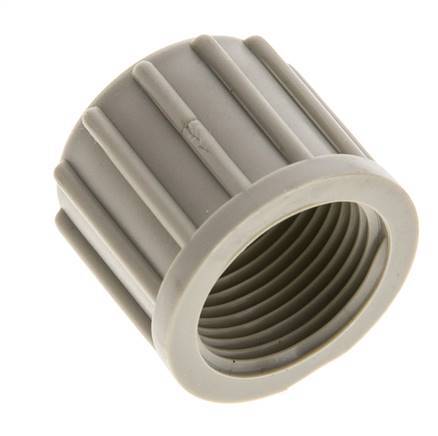 Tuerca de unión de PP moleteada de 14x12mm (M20x1,5) [2 piezas]