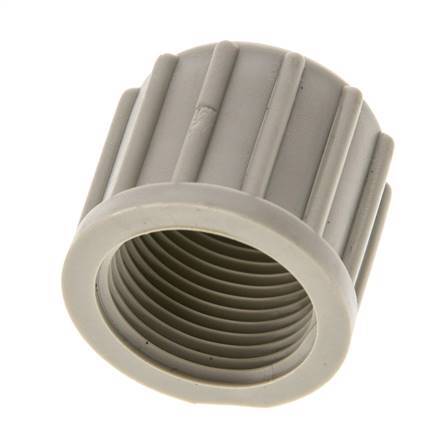 Tuerca de unión de PP moleteada de 14x12mm (M20x1,5) [2 piezas]