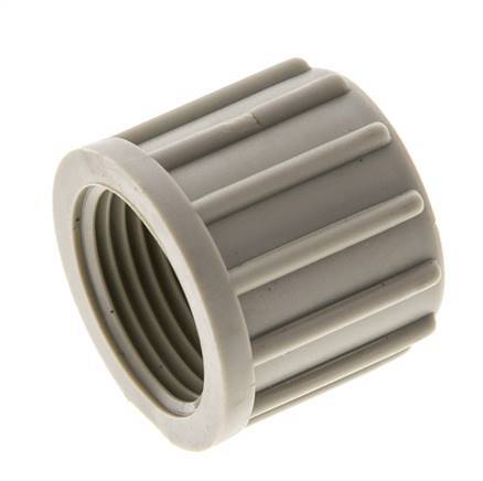 Tuerca de unión de PP moleteada de 14x12mm (M20x1,5) [2 piezas]