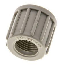 Tuerca de unión de PP moleteada de 14x12mm (M20x1,5) [2 piezas]